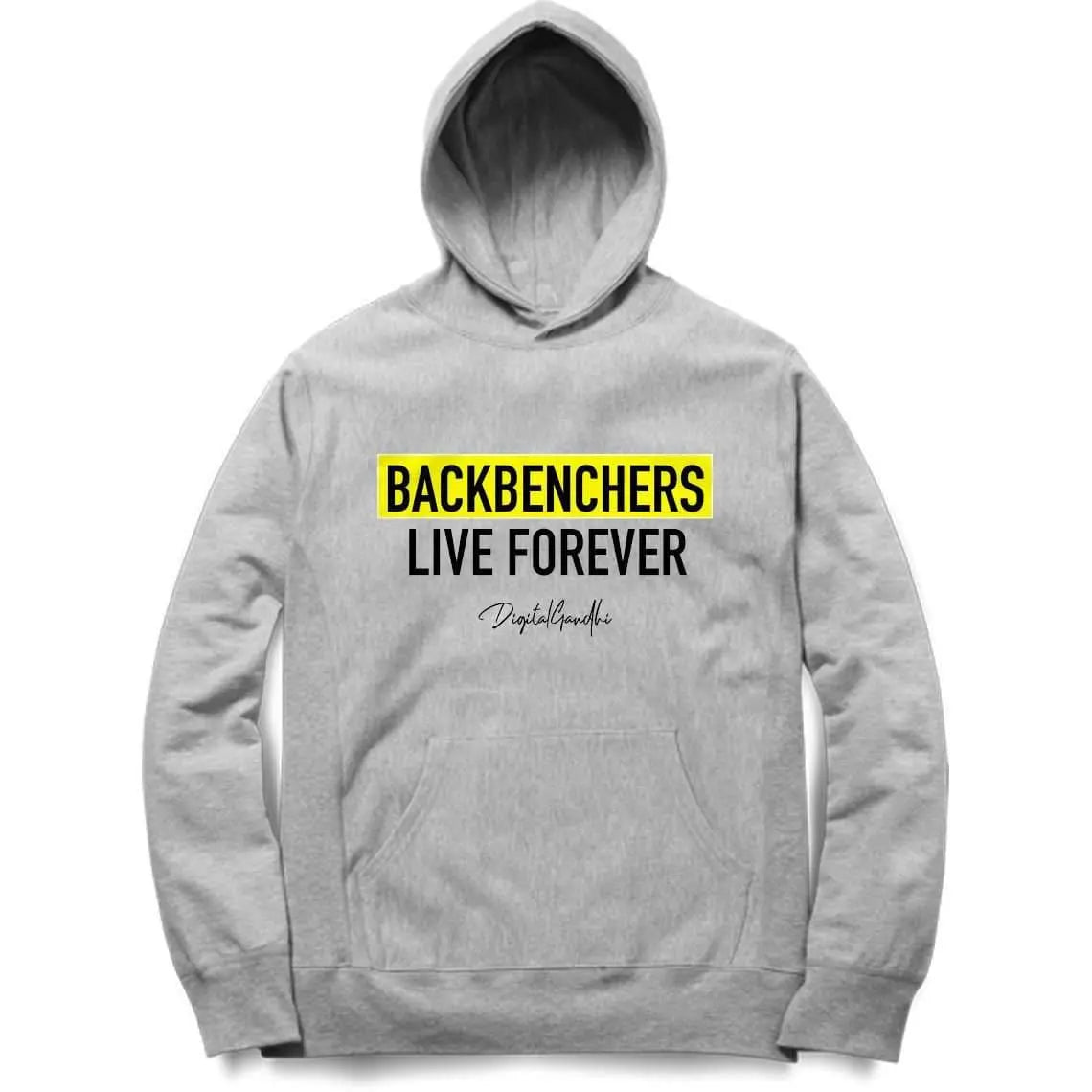 BACKBENCHERS Hoodie / Digital Gandhi Printrove