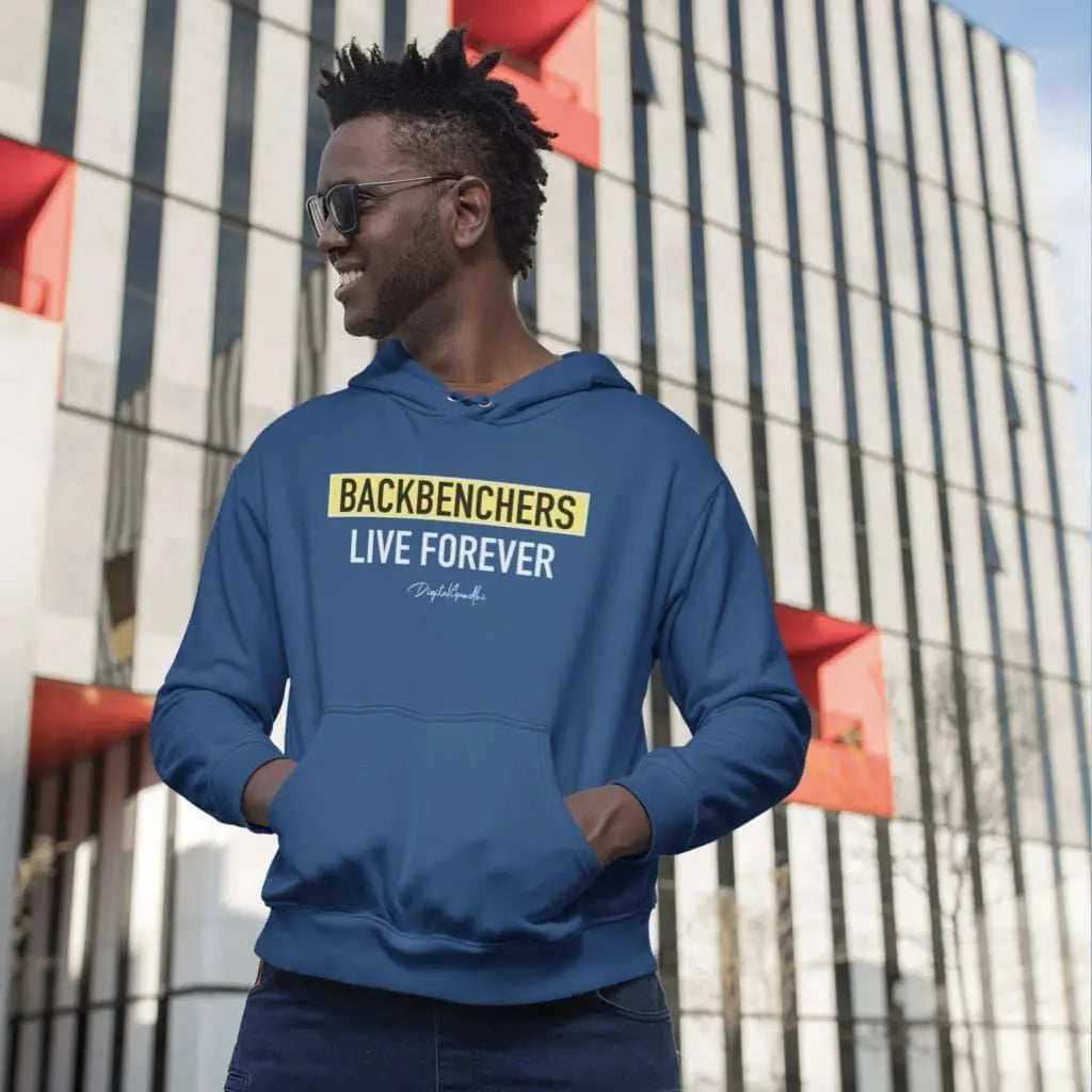 BACKBENCHERS Hoodie by Digital Gandhi - goodnetwor - Hoodie - Printrove