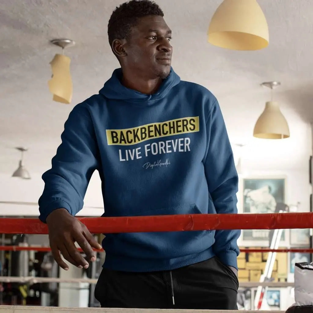 BACKBENCHERS Hoodie by Digital Gandhi - goodnetwor - Hoodie - Printrove