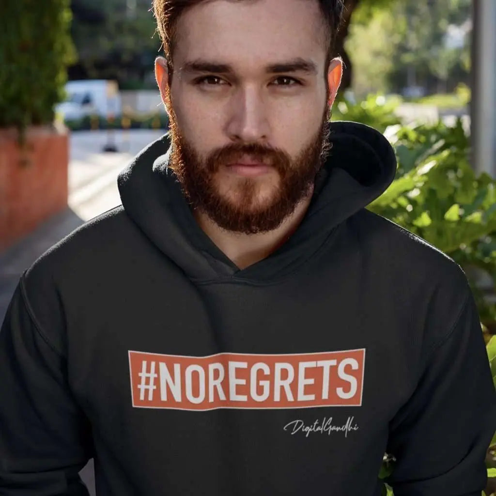 NO REGRETS Hoodie - goodnetwor - Hoodie - Printrove