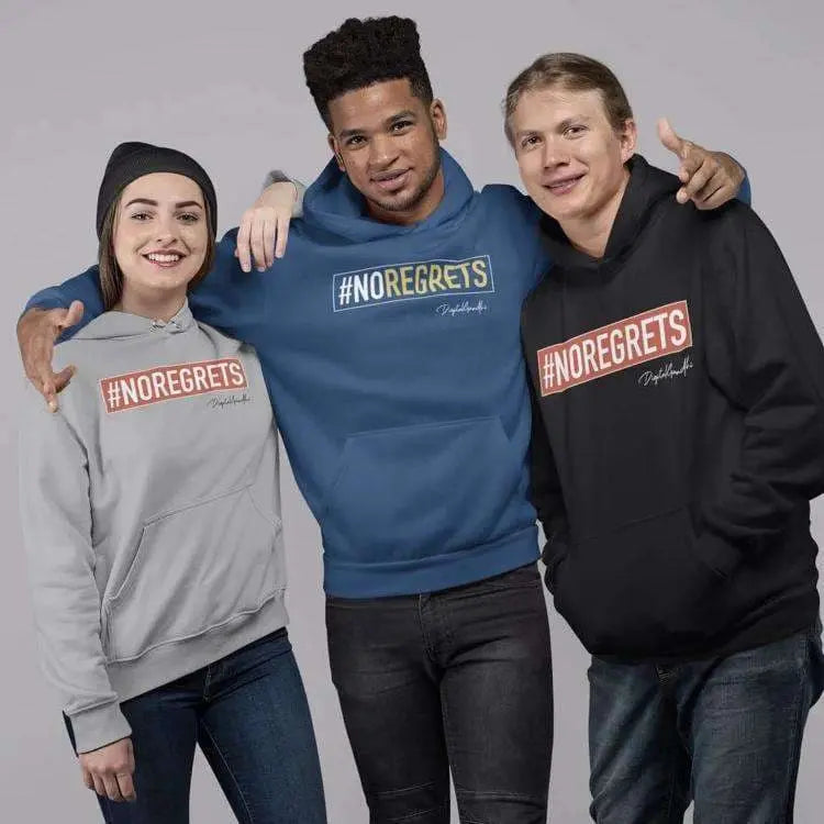NO REGRETS Hoodie - goodnetwor - Hoodie - Printrove