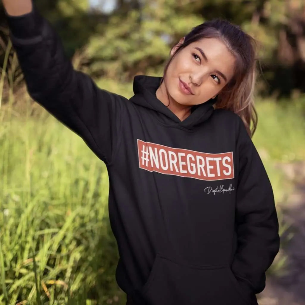 NO REGRETS Hoodie - goodnetwor - Hoodie - Printrove