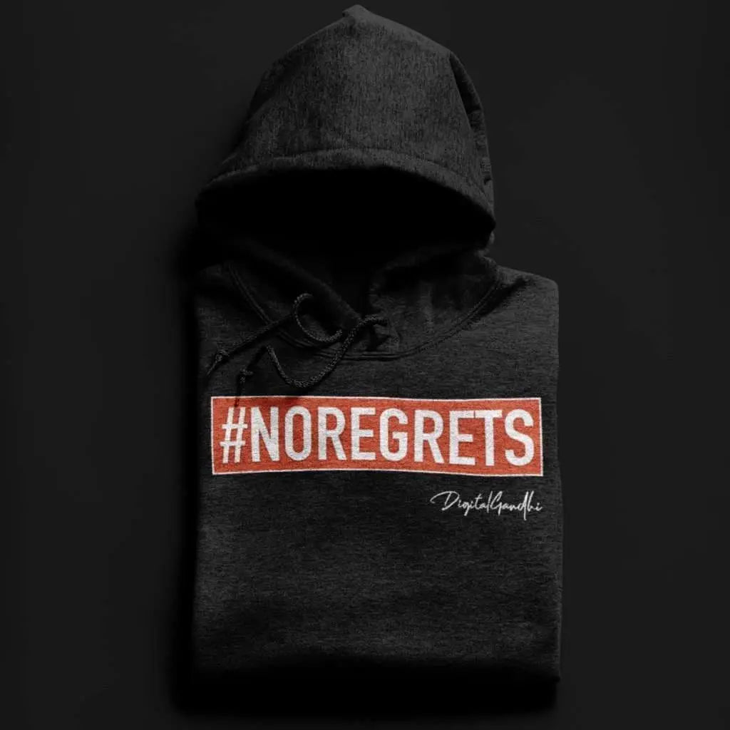 NO REGRETS Hoodie - goodnetwor - Hoodie - Printrove
