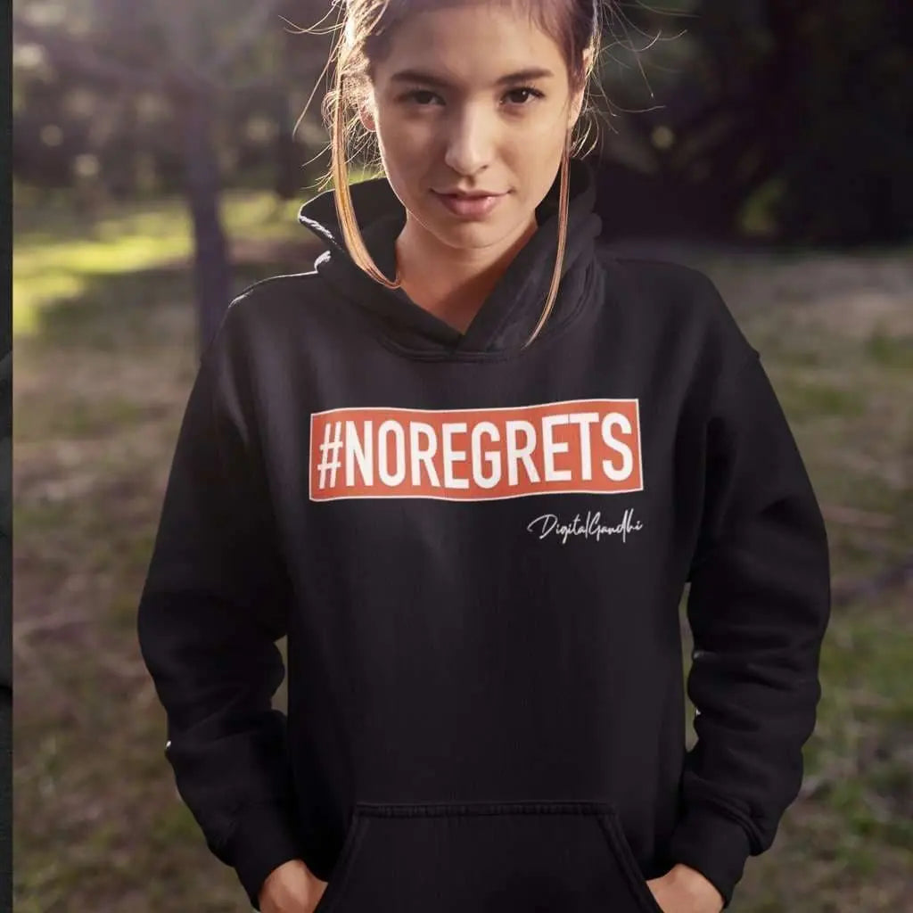 NO REGRETS Hoodie - goodnetwor - Hoodie - Printrove