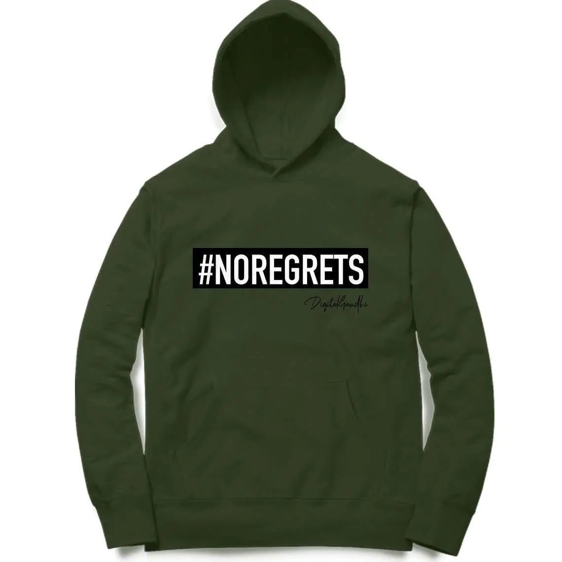 NO REGRETS Hoodie / Digital Gandhi - Good Network by Digital Gandhi Digital Gandhi ,