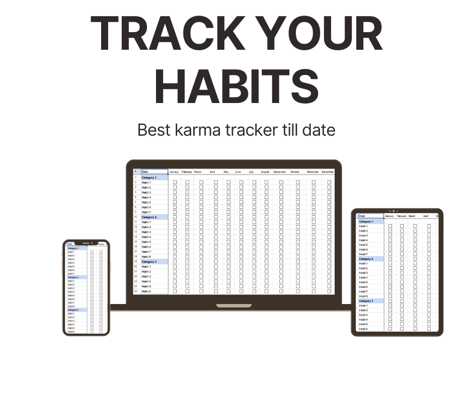 Habit Tracker Good Network by Digital Gandhi