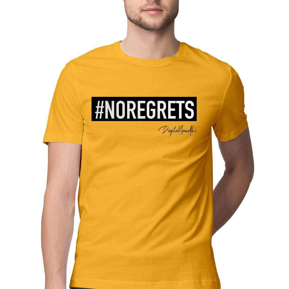 No Regrets T Shirt for MEN by Digital Gandhi - goodnetwor - Clothing - Printrove