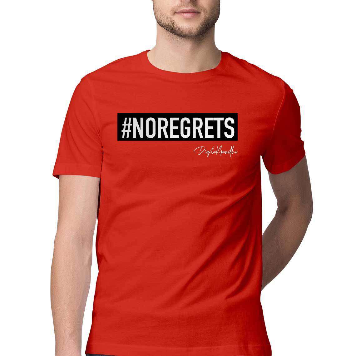 No Regrets T Shirt for MEN by Digital Gandhi - goodnetwor - Clothing - Printrove
