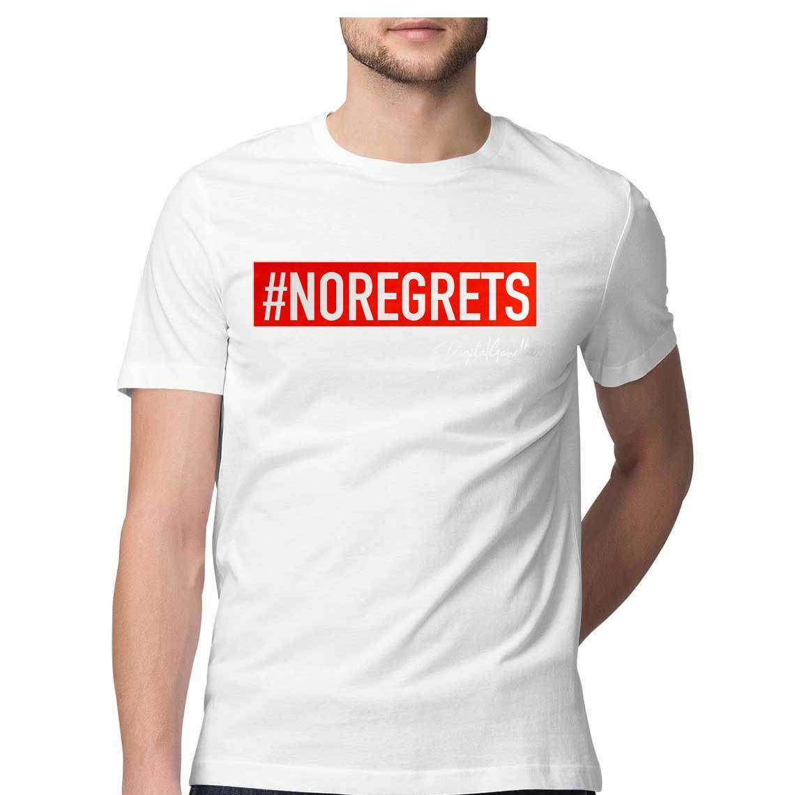 No Regrets T Shirt for MEN by Digital Gandhi - goodnetwor - Clothing - Printrove