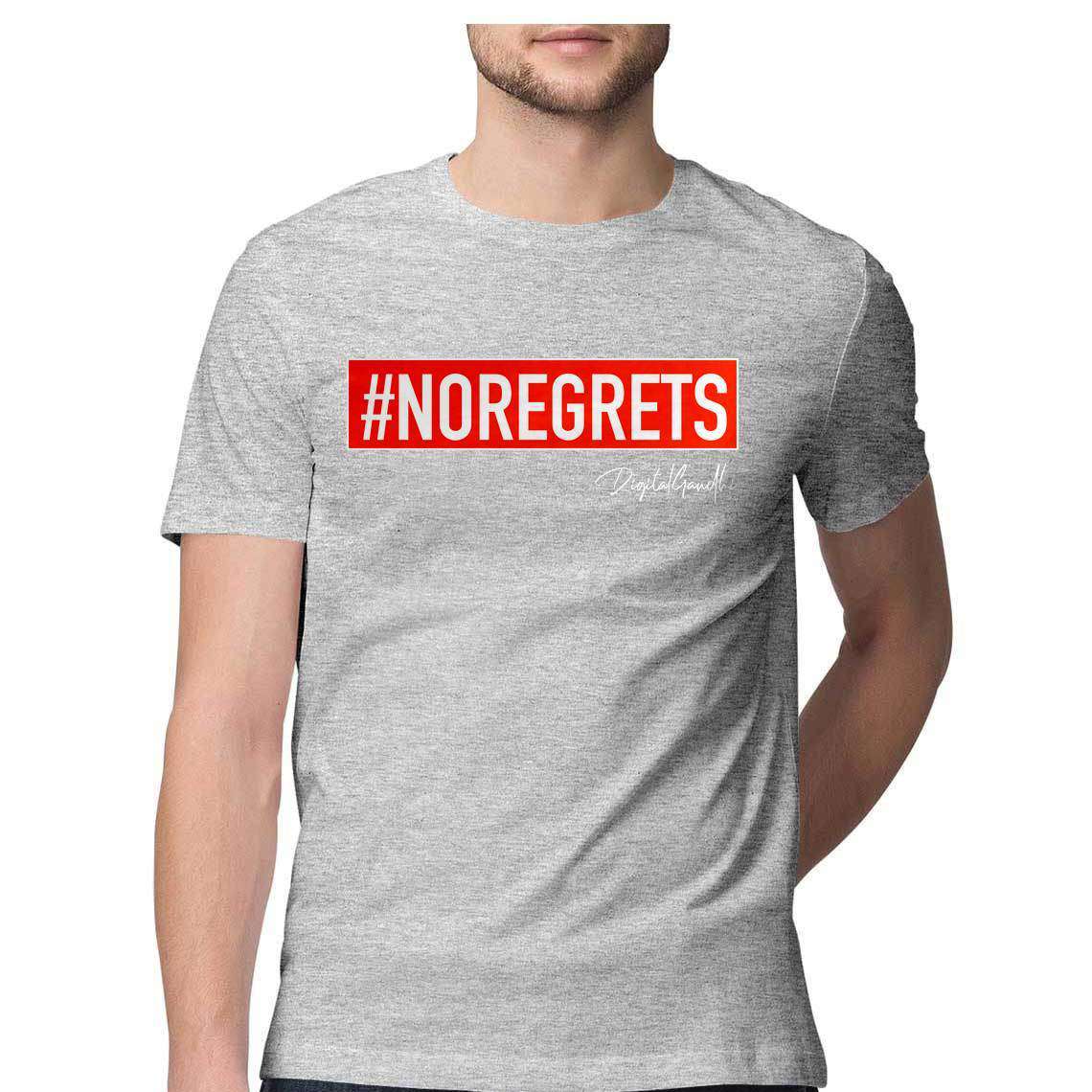 No Regrets T Shirt for MEN by Digital Gandhi - goodnetwor - Clothing - Printrove