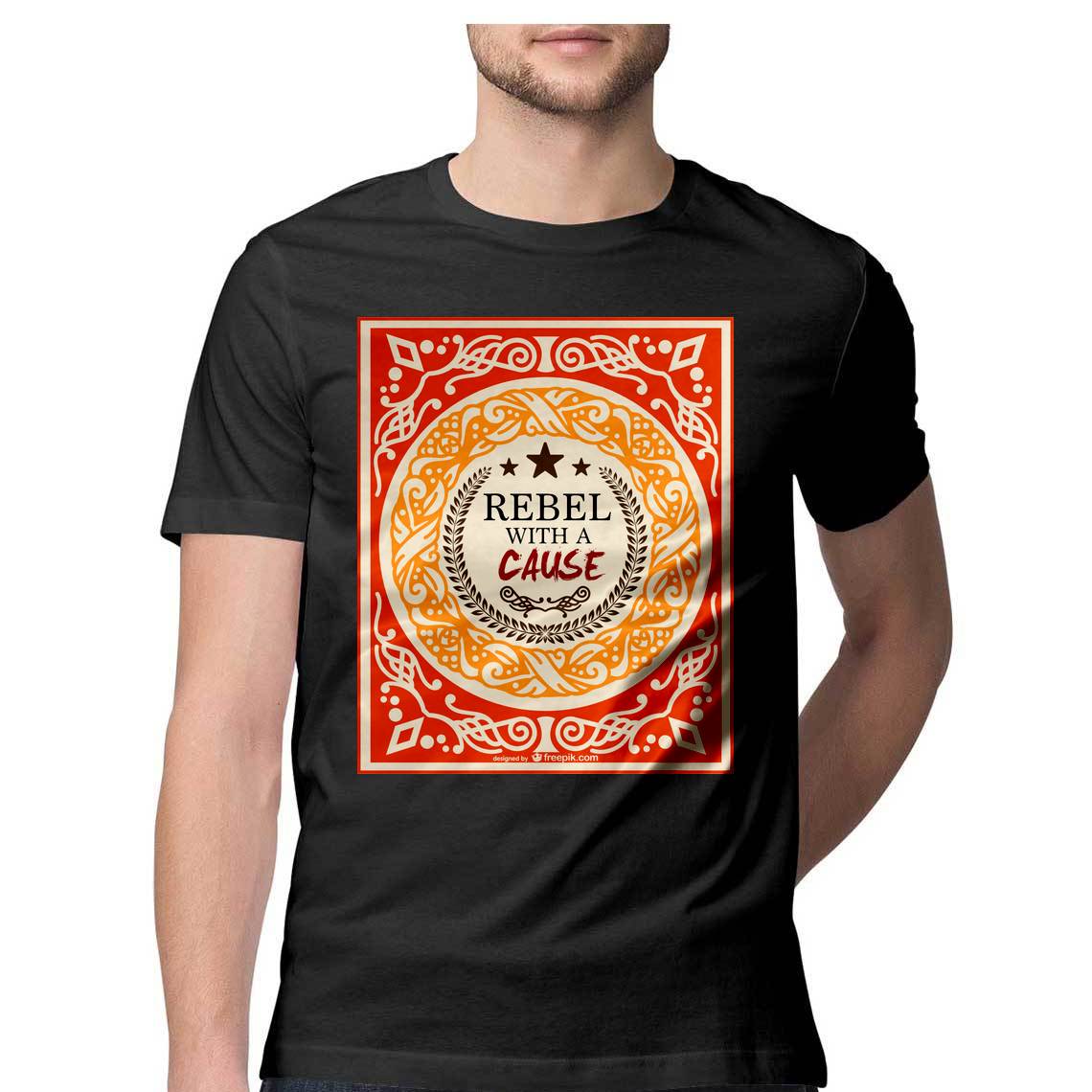 Rebel T Shirt for Men / Digital Gandhi Printrove