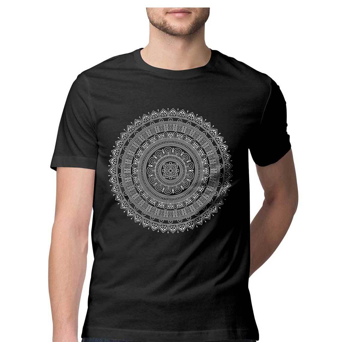 Mandala Men's Tshirt / Digital Gandhi Printrove