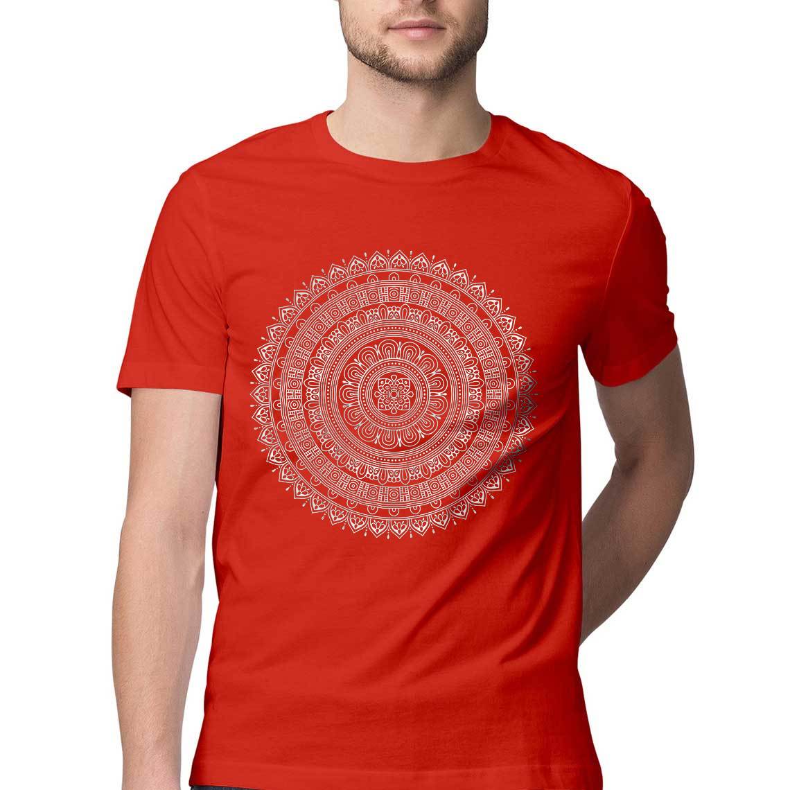 Mandala Men's Tshirt / Digital Gandhi Printrove