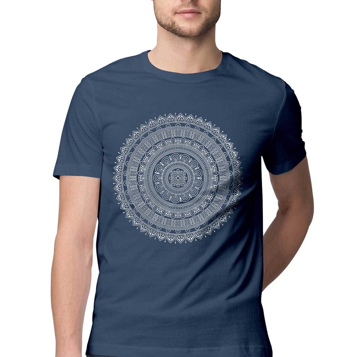 Mandala Men's Tshirt / Digital Gandhi Printrove