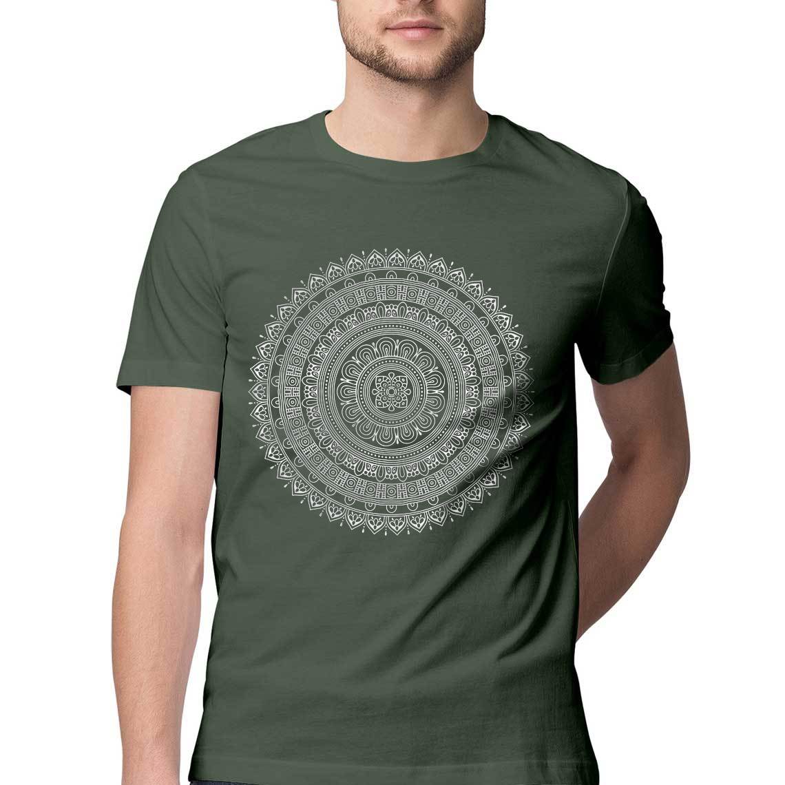 Mandala Men's Tshirt / Digital Gandhi Printrove