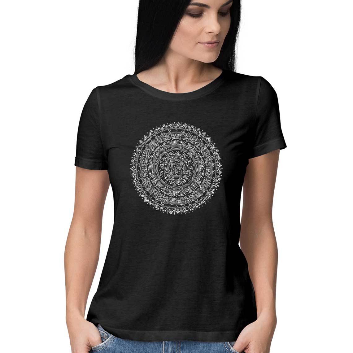 Mandala Women's Tshirt / Digital Gandhi Printrove