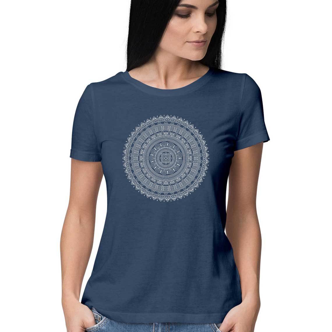 Mandala Women's Tshirt / Digital Gandhi Printrove