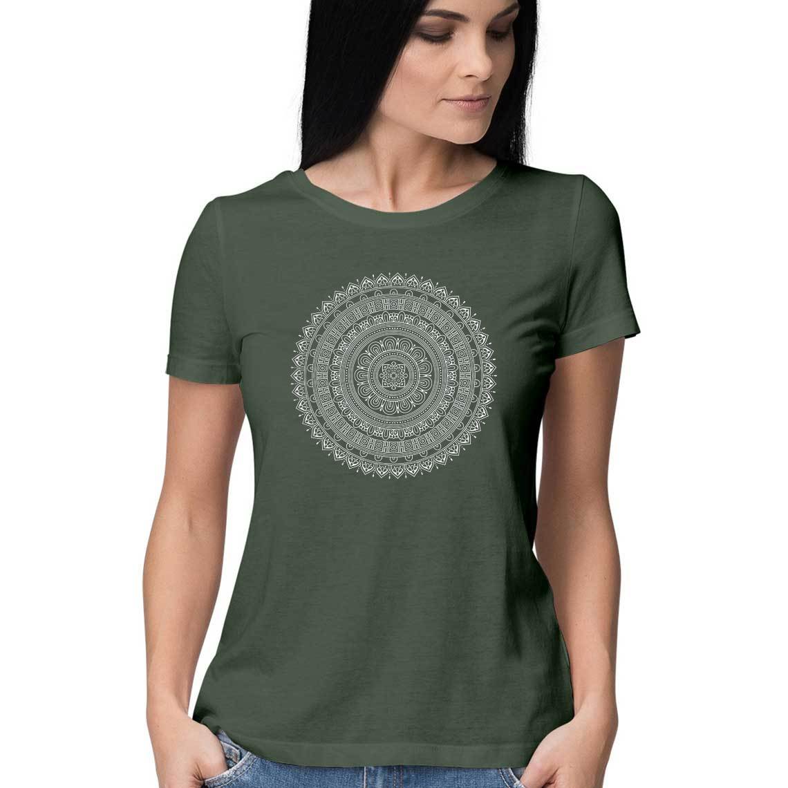 Mandala Women's Tshirt / Digital Gandhi Printrove