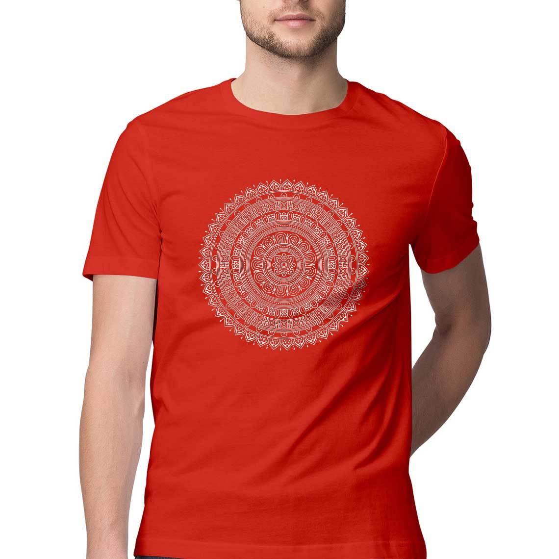 Mandala T shirt for Men by Digital Gandhi Printrove