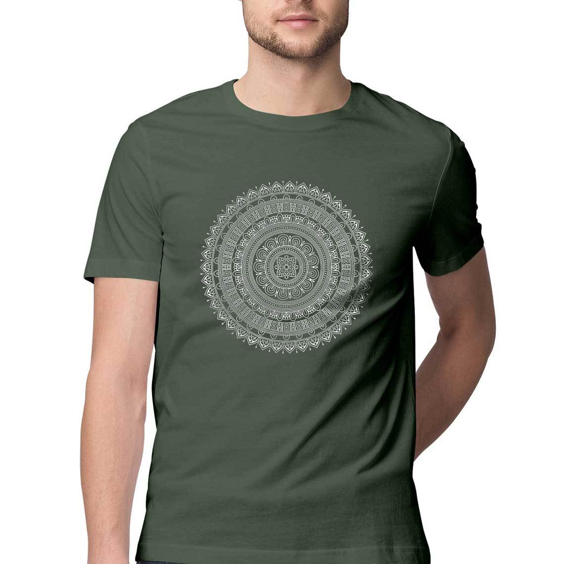 Mandala T shirt for Men by Digital Gandhi Printrove