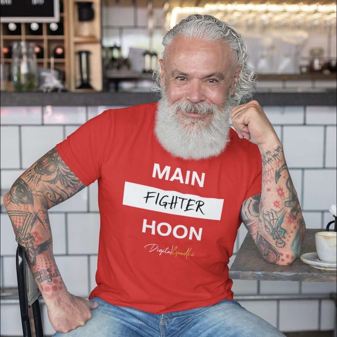 Main Hoon T Shirt by Digital Gandhi - Good Network by Digital Gandhi Digital Gandhi ,
