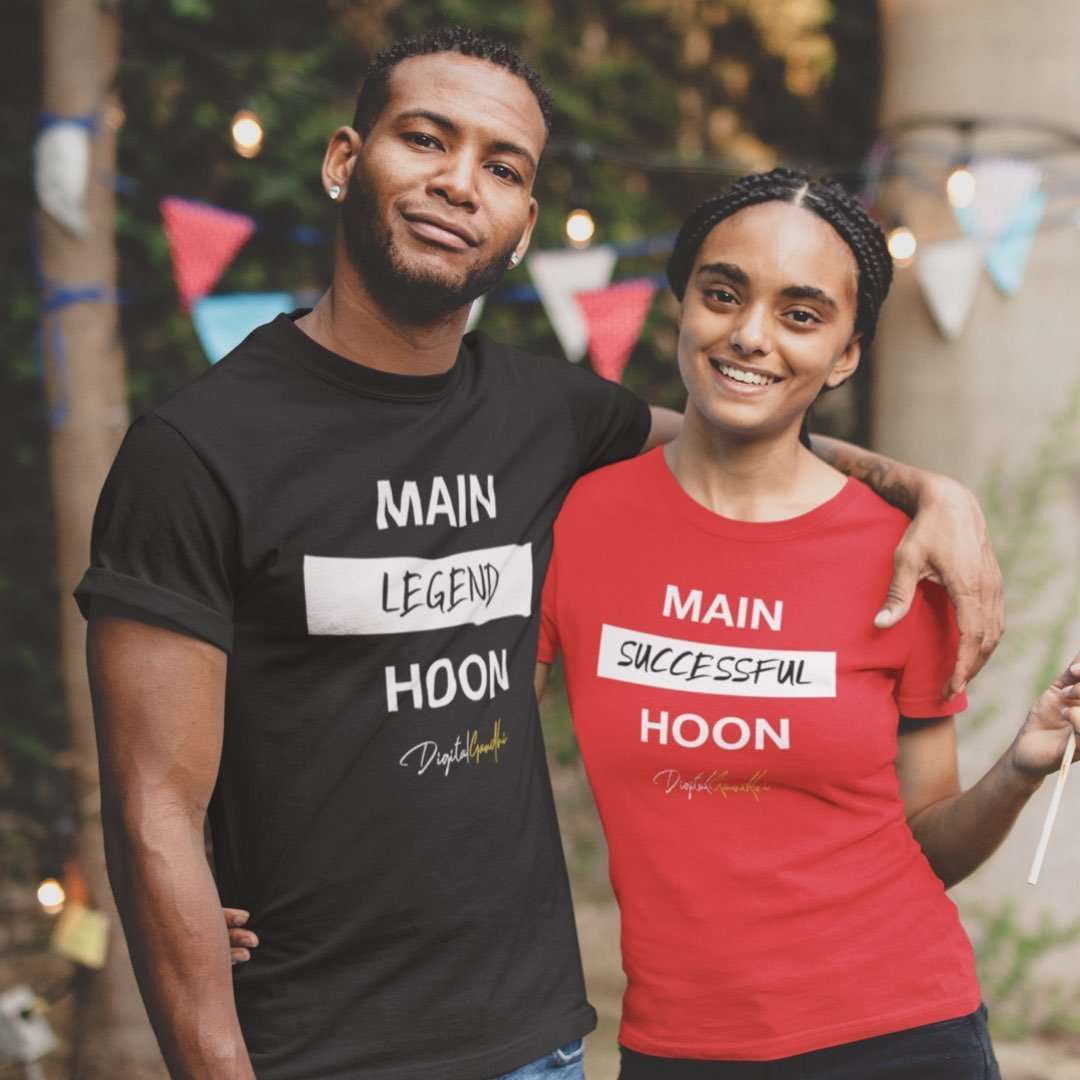 Main Hoon T Shirt by Digital Gandhi - Good Network by Digital Gandhi Digital Gandhi ,