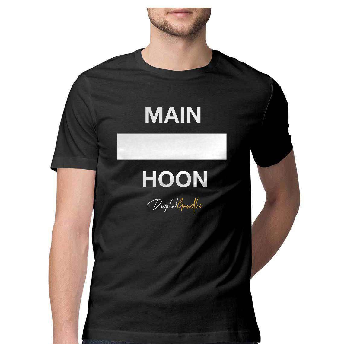 Main Hoon T Shirt by Digital Gandhi - Good Network by Digital Gandhi Digital Gandhi ,