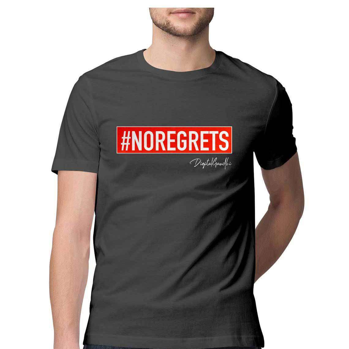 No Regrets T Shirt for MEN by Digital Gandhi - goodnetwor - Clothing - Printrove