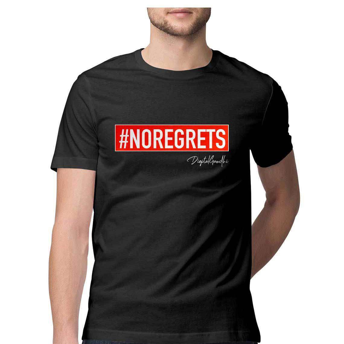 No Regrets T Shirt for MEN by Digital Gandhi - goodnetwor - Clothing - Printrove
