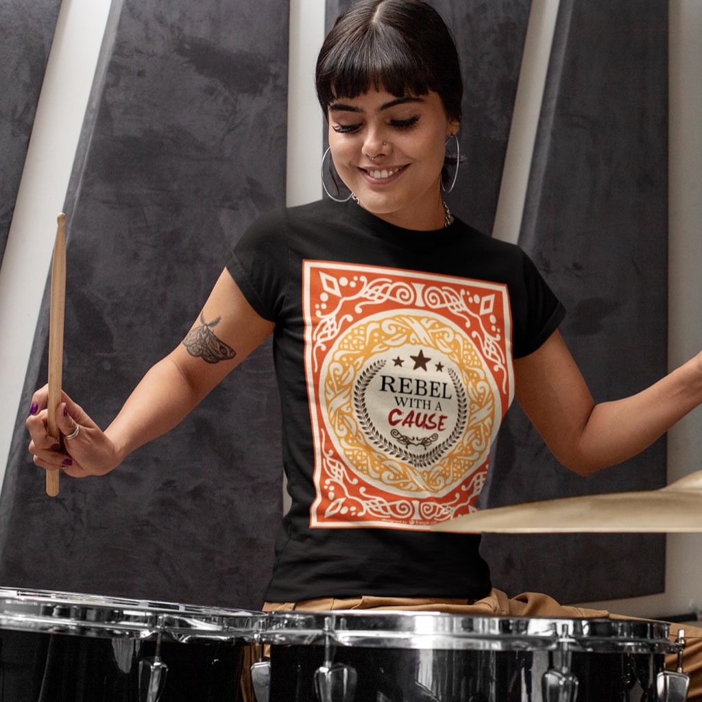 Rebel T Shirt for Women / Digital Gandhi Printrove