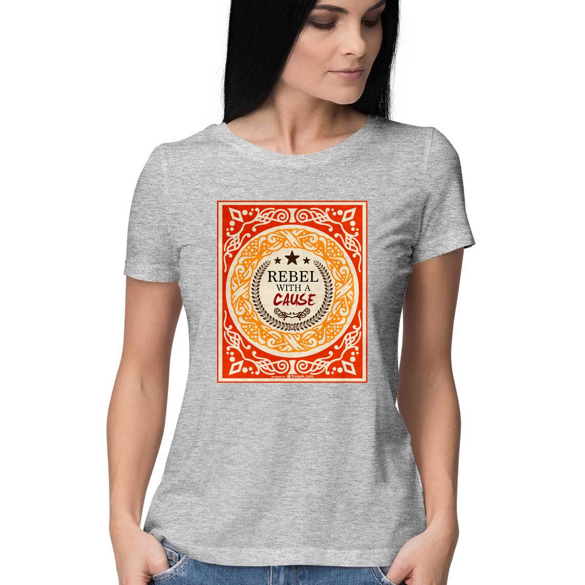 Rebel T Shirt for Women / Digital Gandhi Printrove