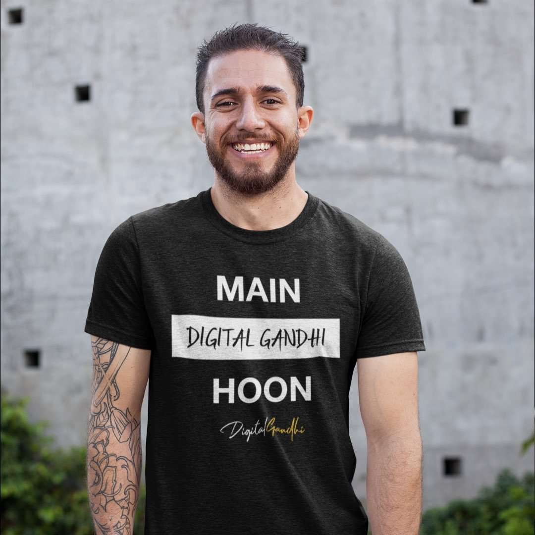 Main Hoon T Shirt by Digital Gandhi - Good Network by Digital Gandhi Digital Gandhi ,