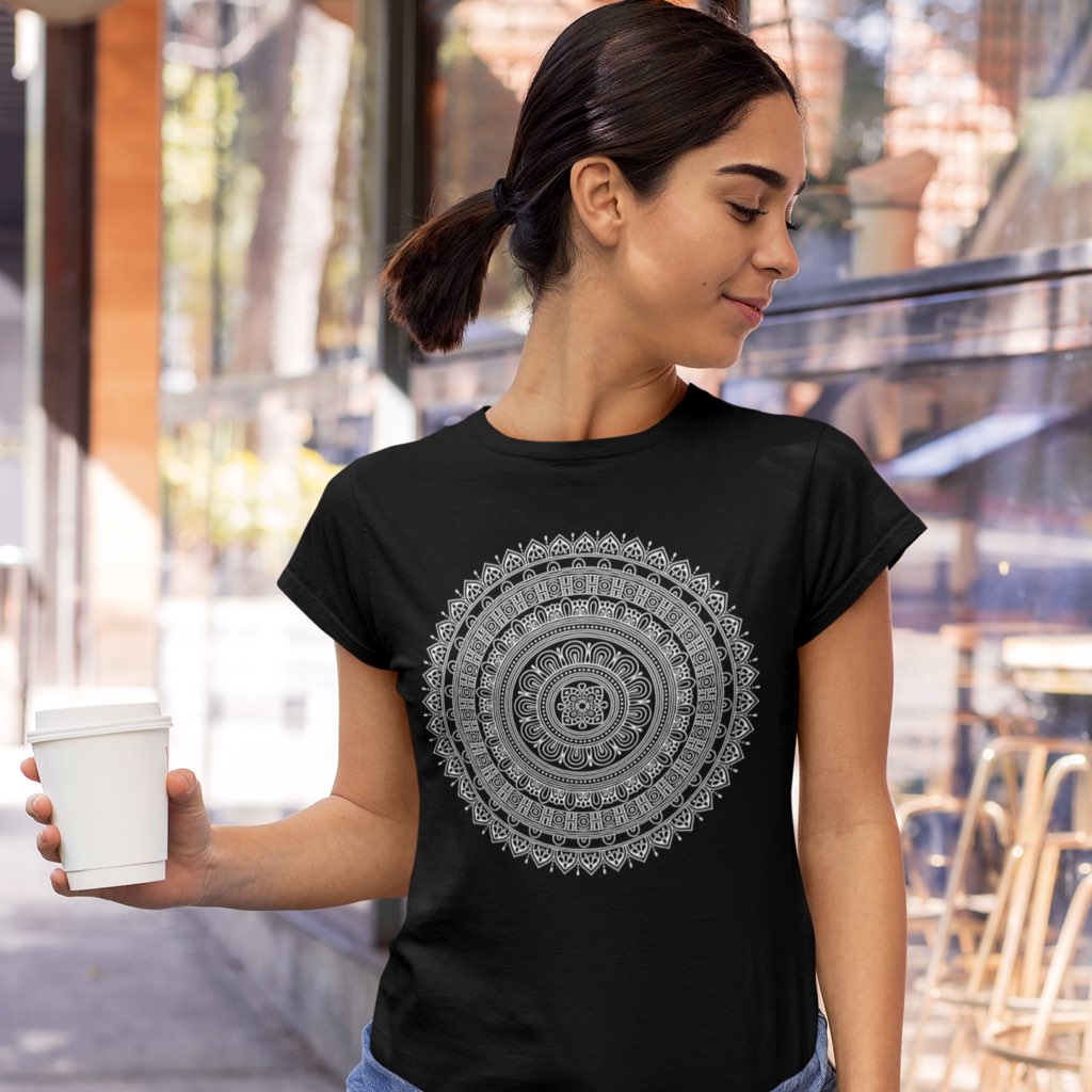 Mandala Women's Tshirt / Digital Gandhi Printrove